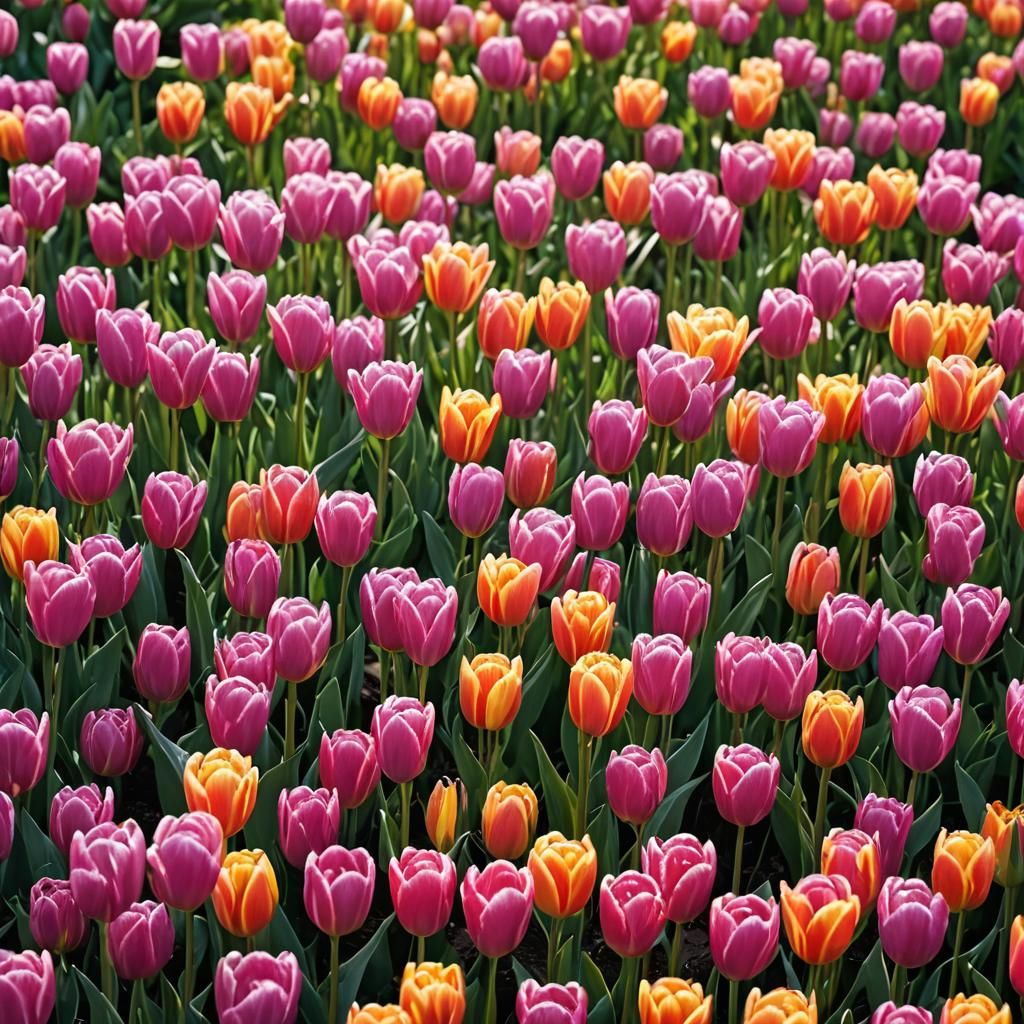 Tulips in Bloom: Soft Focus Aesthetic Masterpiece