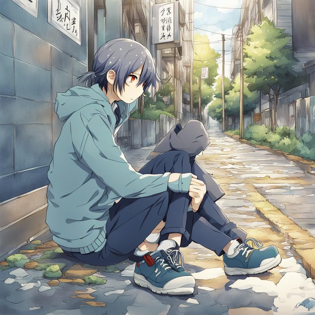 Anime-Style Suicide Prevention Key Visual