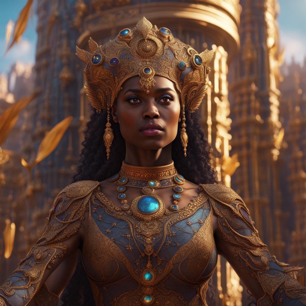 Queen of Sheba: Detailed Matte Painting