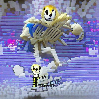 Minimalist Cartoon Skeleton Character Design