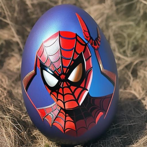 Spiderman Easter Egg: Hyperdetailed 8k Resolution Art