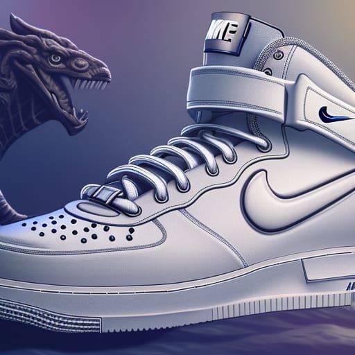 White Nike Air Force 1 Matte Painting