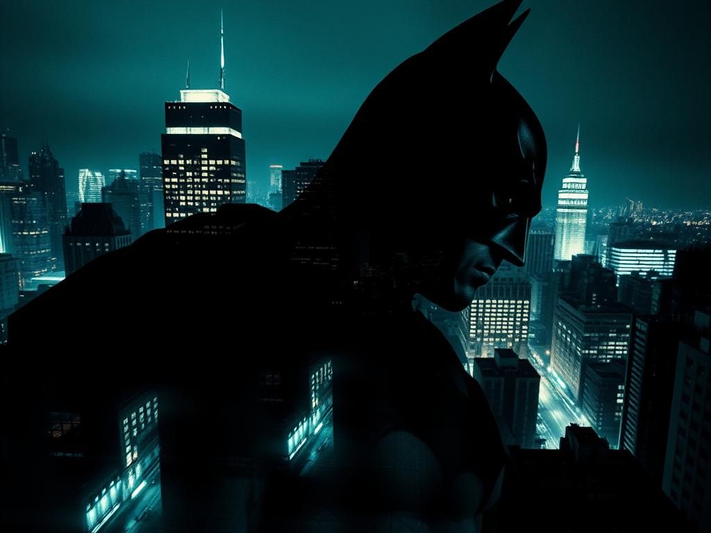 Batman and Gotham City Double Exposure