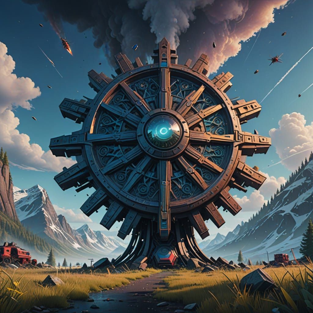 Whimsical Rainbow Snowflake Fantasy