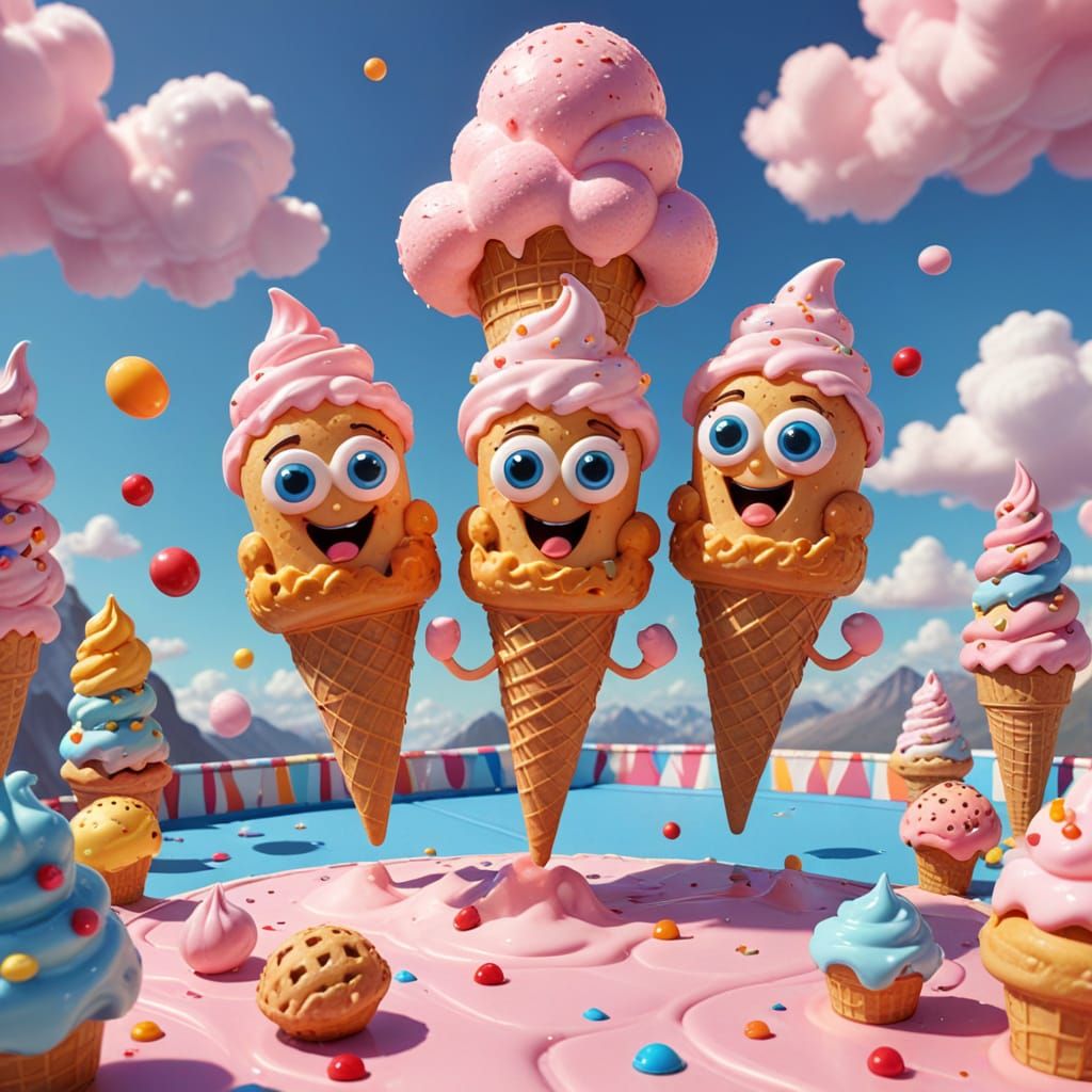 Happy ice cream