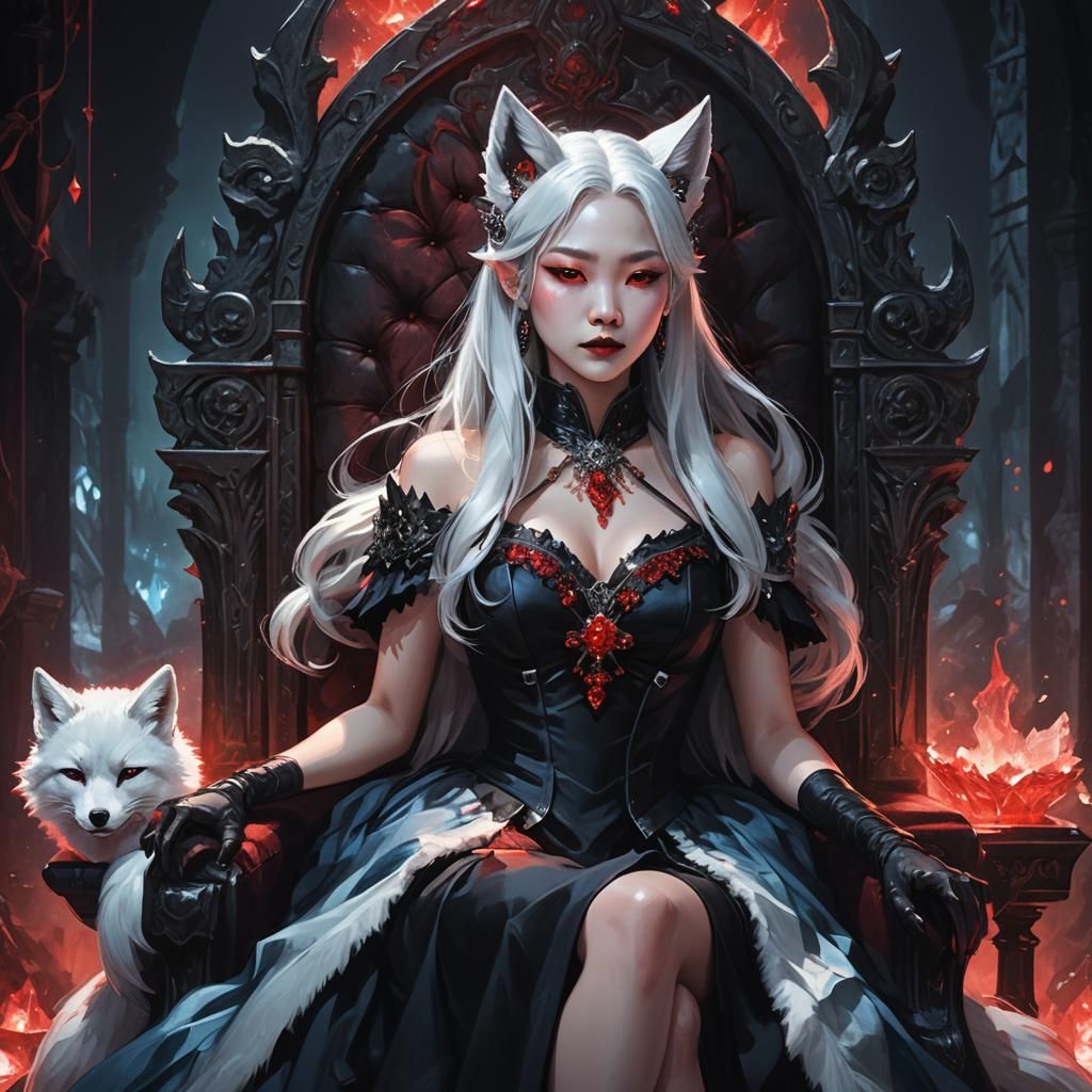Korean Vampire Queen with Fox Ears