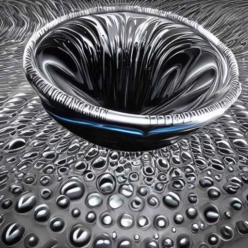 Ferrofluid Display as 3D Digital Art