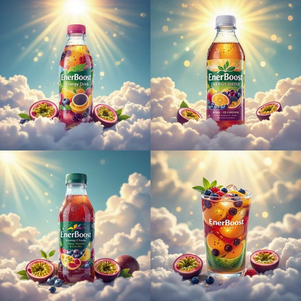 EnerBoost Drink Bottle with Tropical Fruits