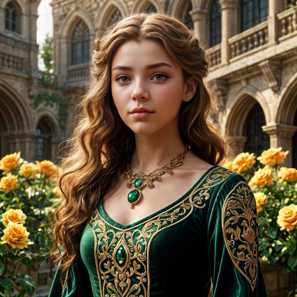 Margaery Tyrell in Highgarden Courtyard