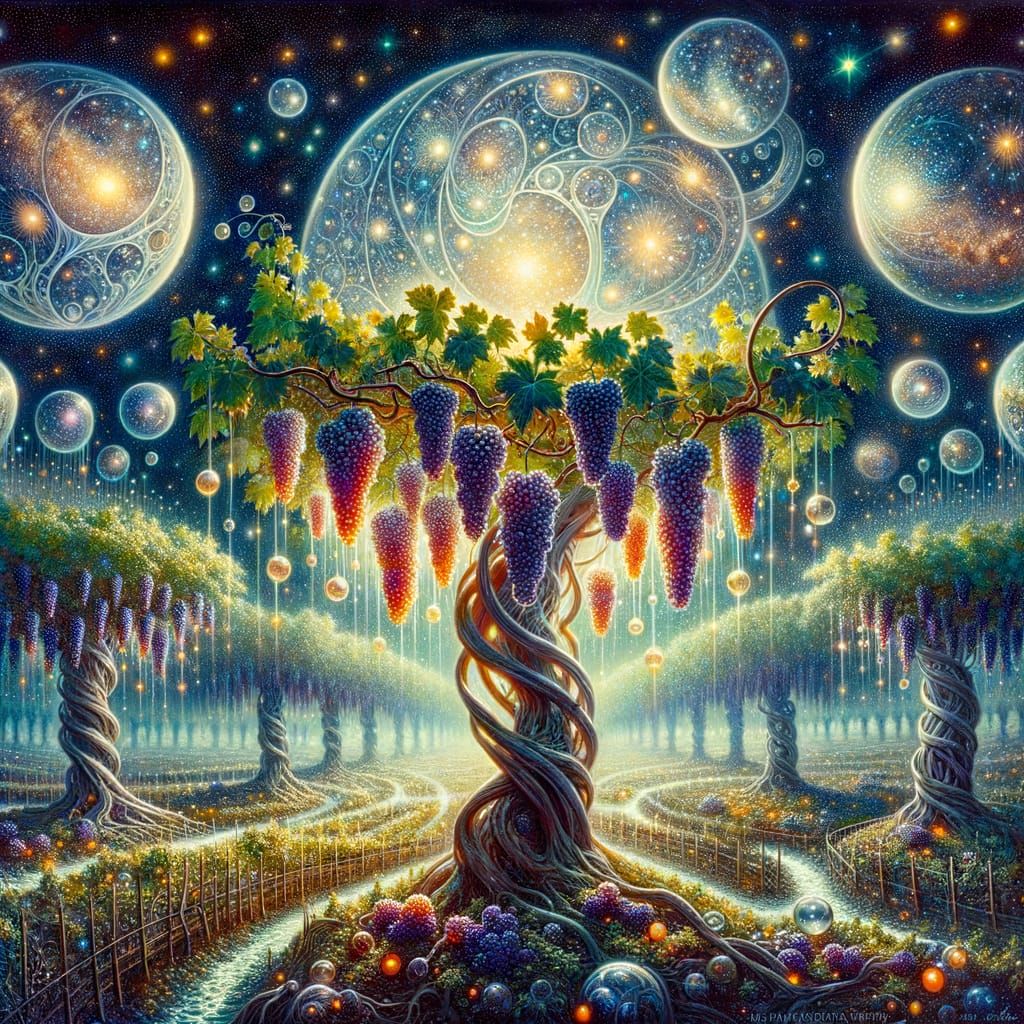 Celestial Vineyard Radiates Cosmic Energy