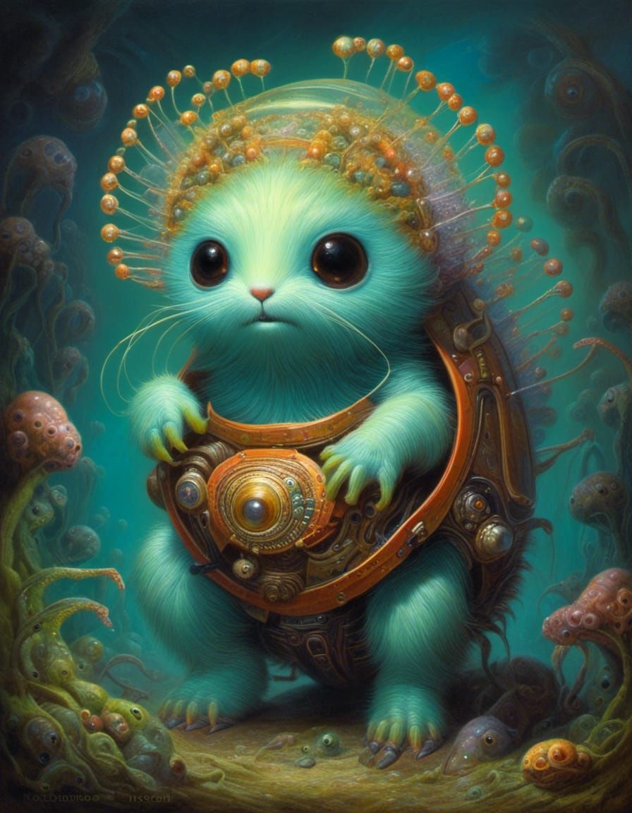 Alien Pet <lora:Whimsical aliens:1.0>