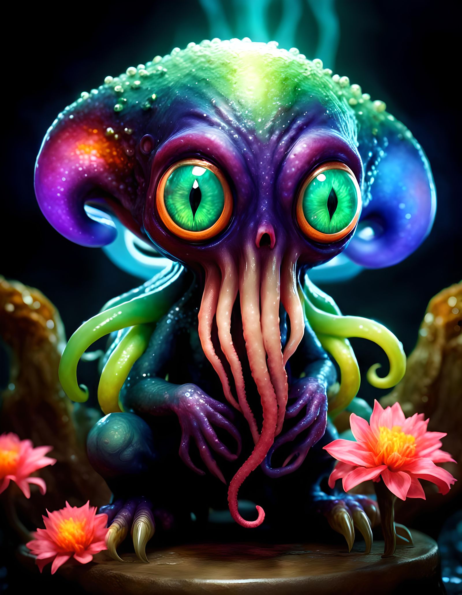 Sympathetic Eldritch God in High Fantasy Setting