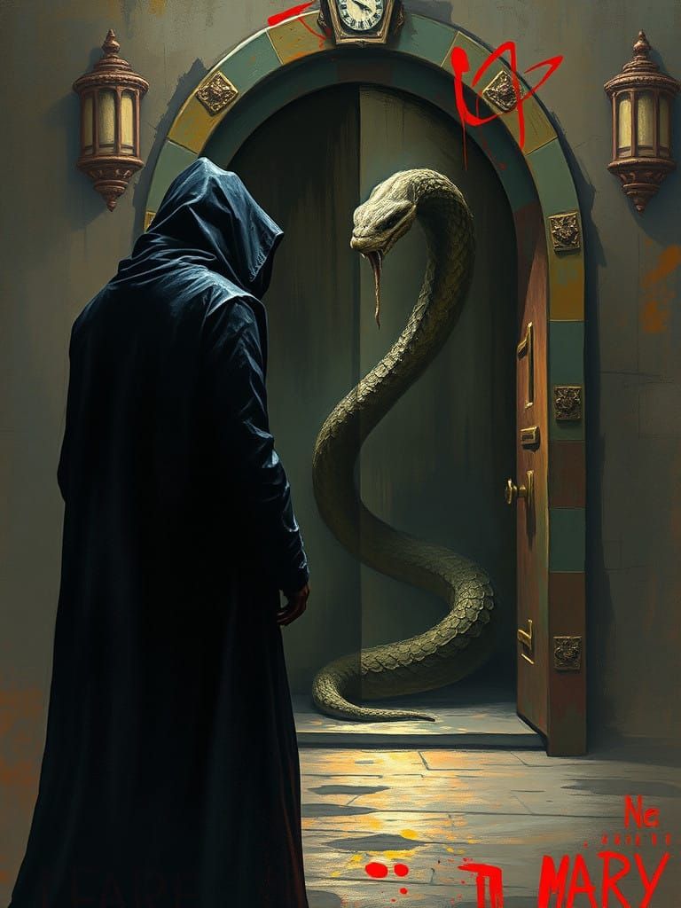 Ethereal Encounter with Enigmatic Snake Mary