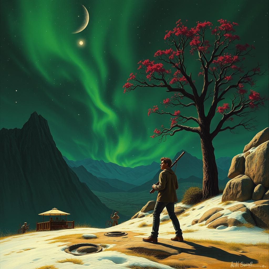 Crimson and Clover Song as Matte Painting