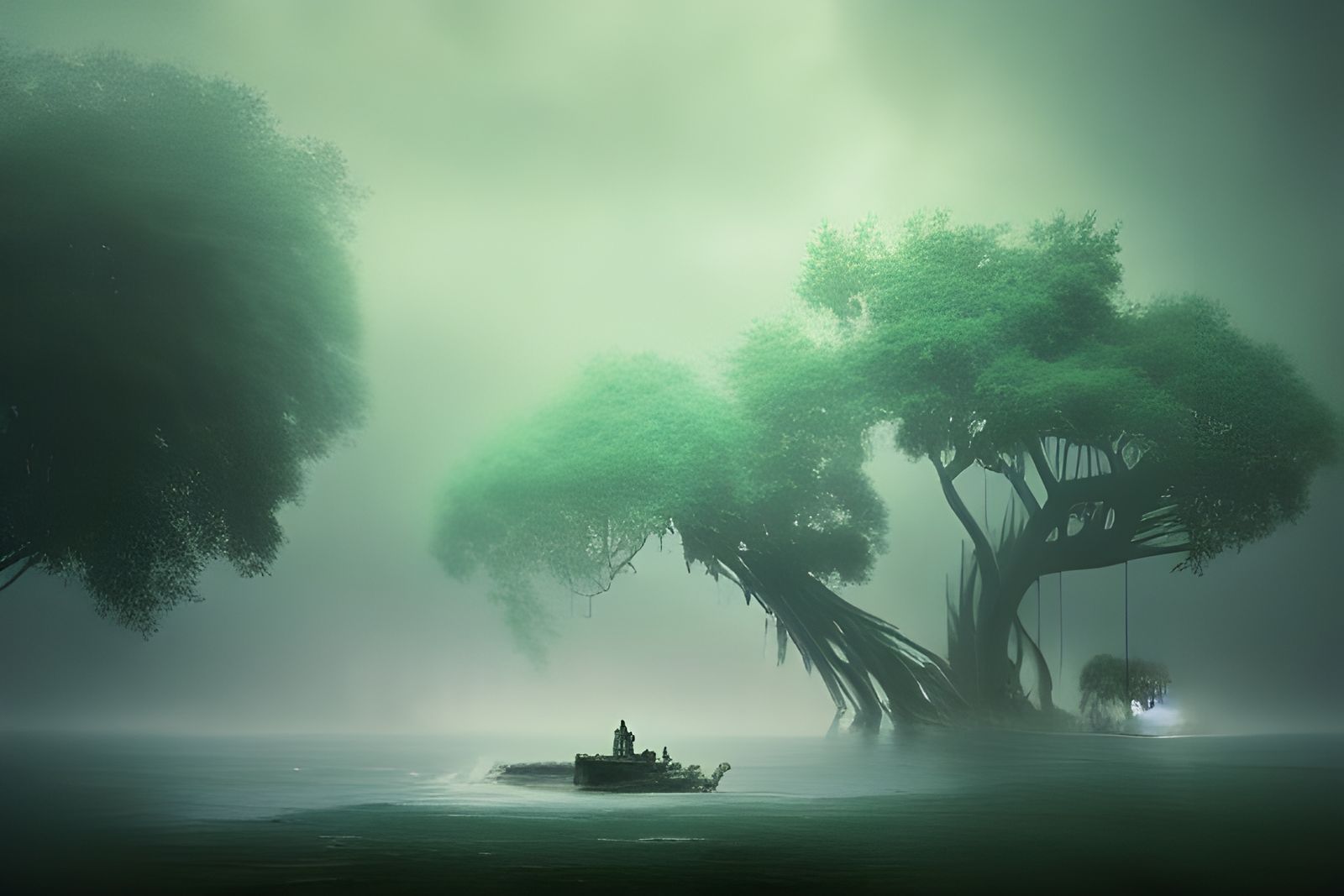 Post-Apocalyptic Jungle City Dreamscape