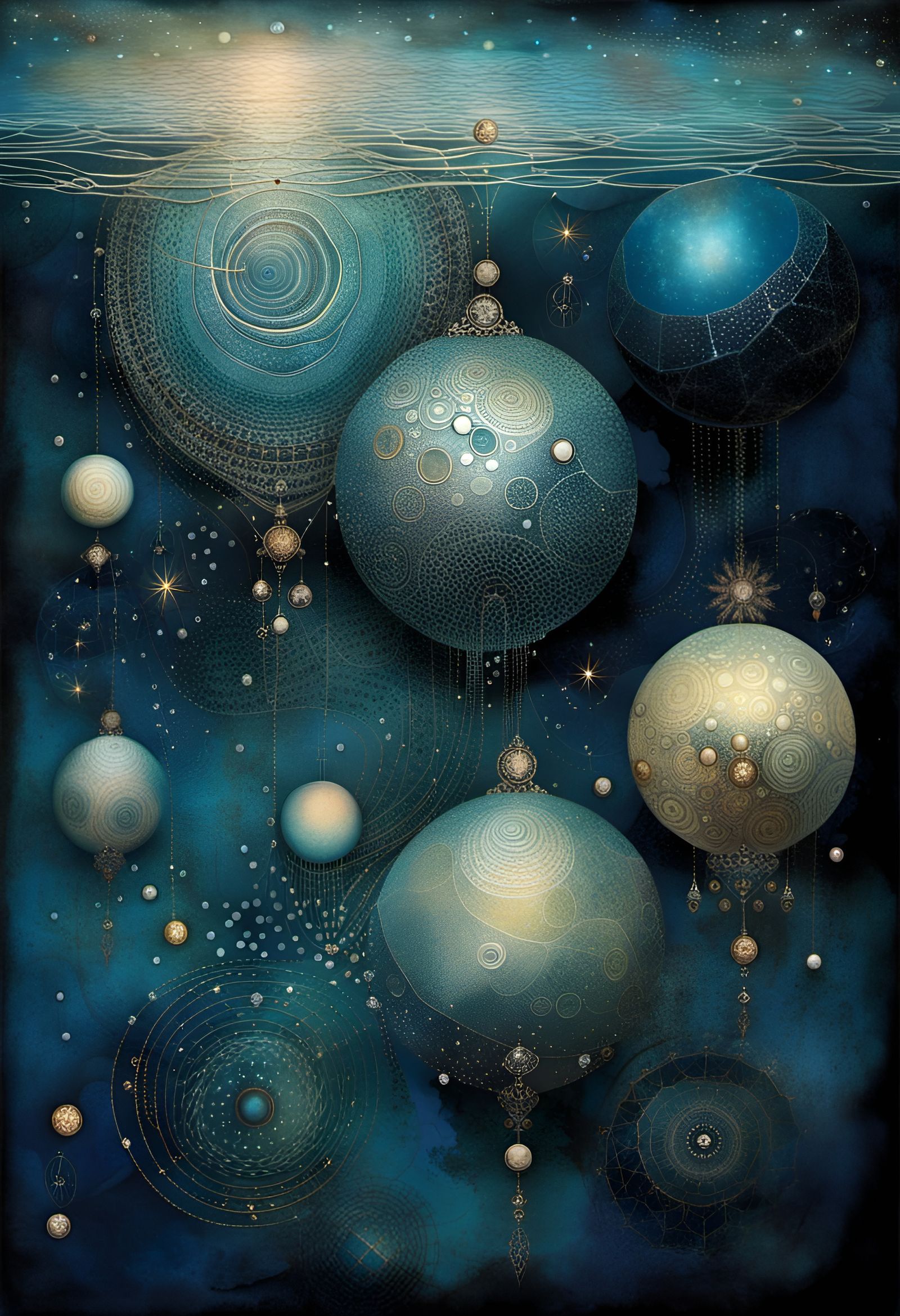Planets floating in the deep Blue