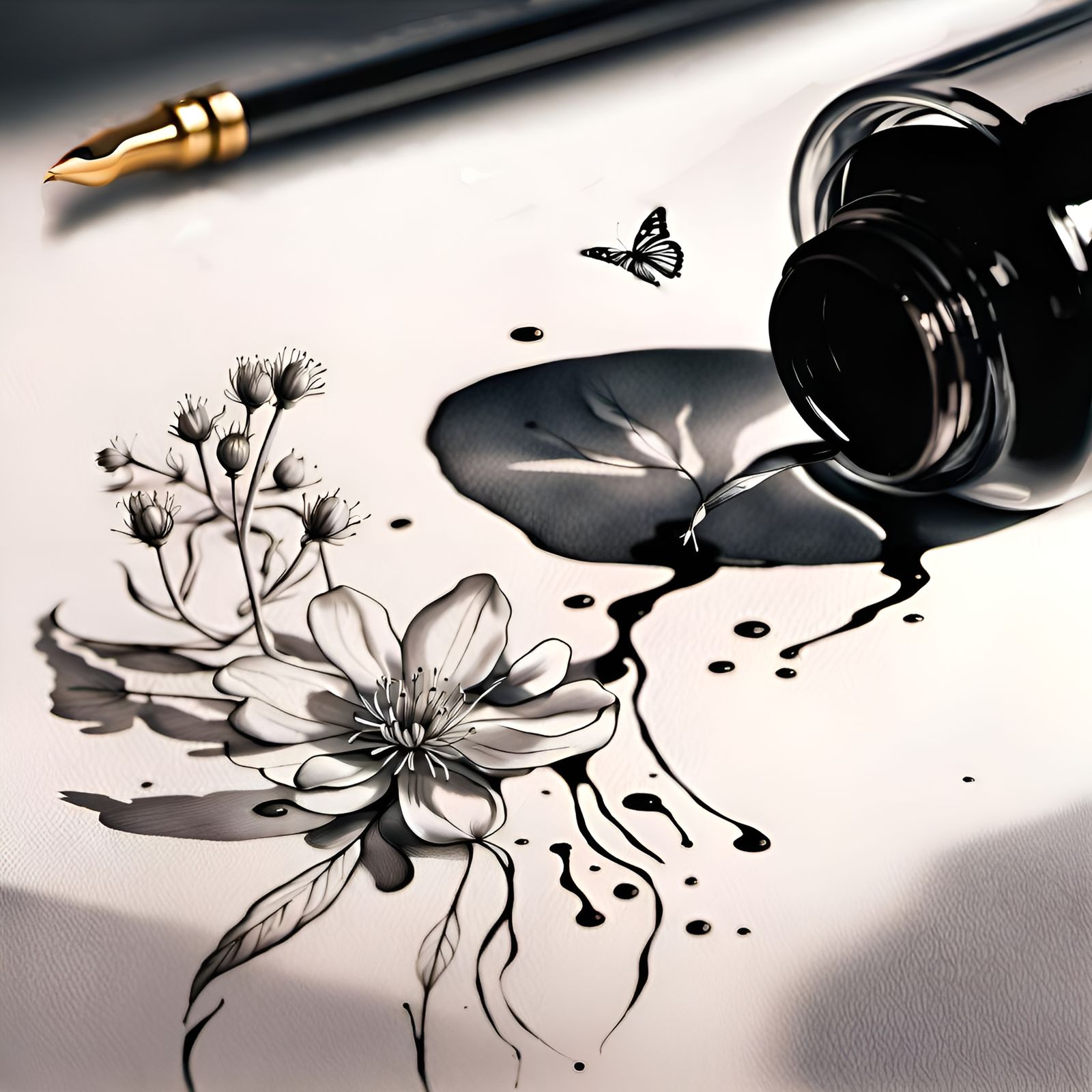 A Drop of Ink in Winter, is the Seed of Thought that Will Bloom in the Spring