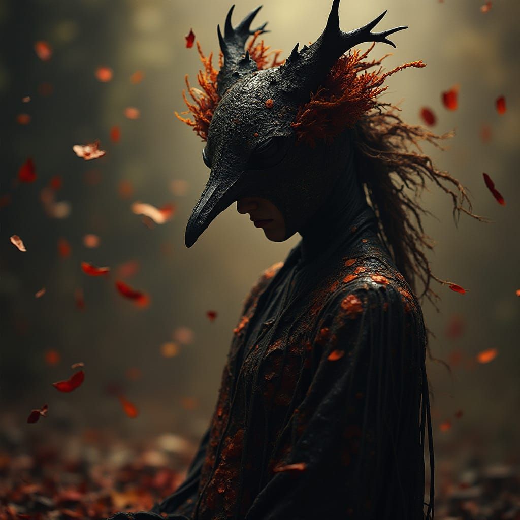 Nick Knight Style Autumn Spirit Portrait