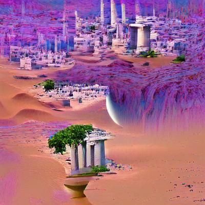 Enigmatic Unknown Civilization Generated by AI