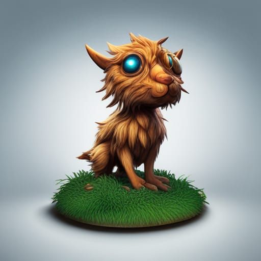 Cute Animal in Detailed Fantasy Style
