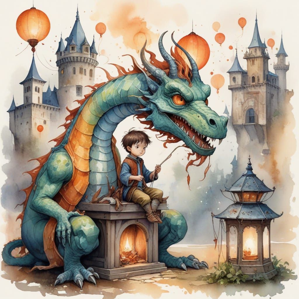 Prince Builds Wacky Dragon Catcher with Lanterns