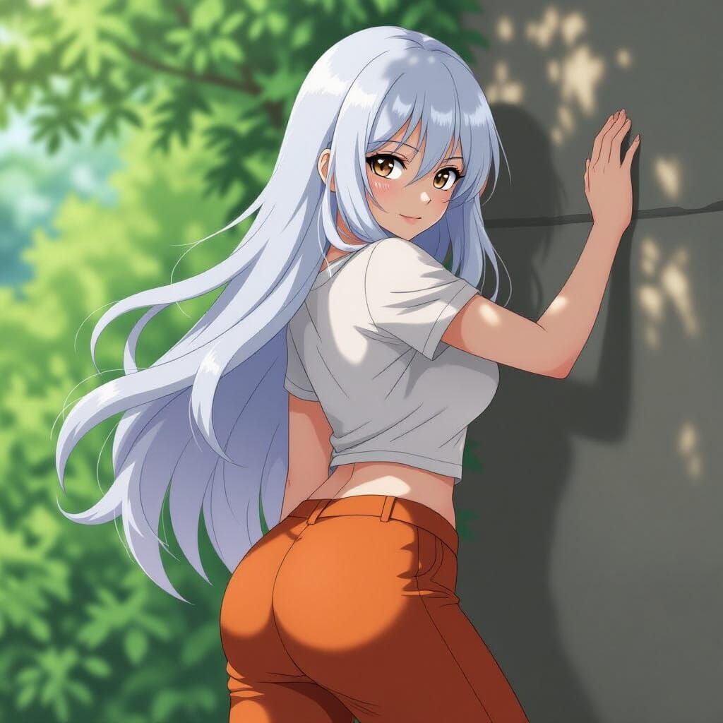 Anime Girl in Ghibli-Naruto-One Piece Blend