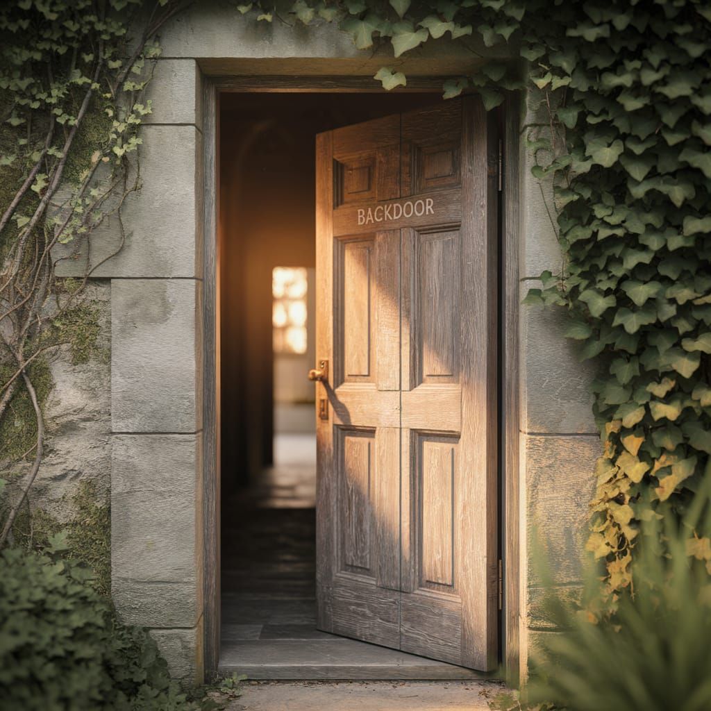 Mysterious Backdoor Reveals Golden Light Photograph