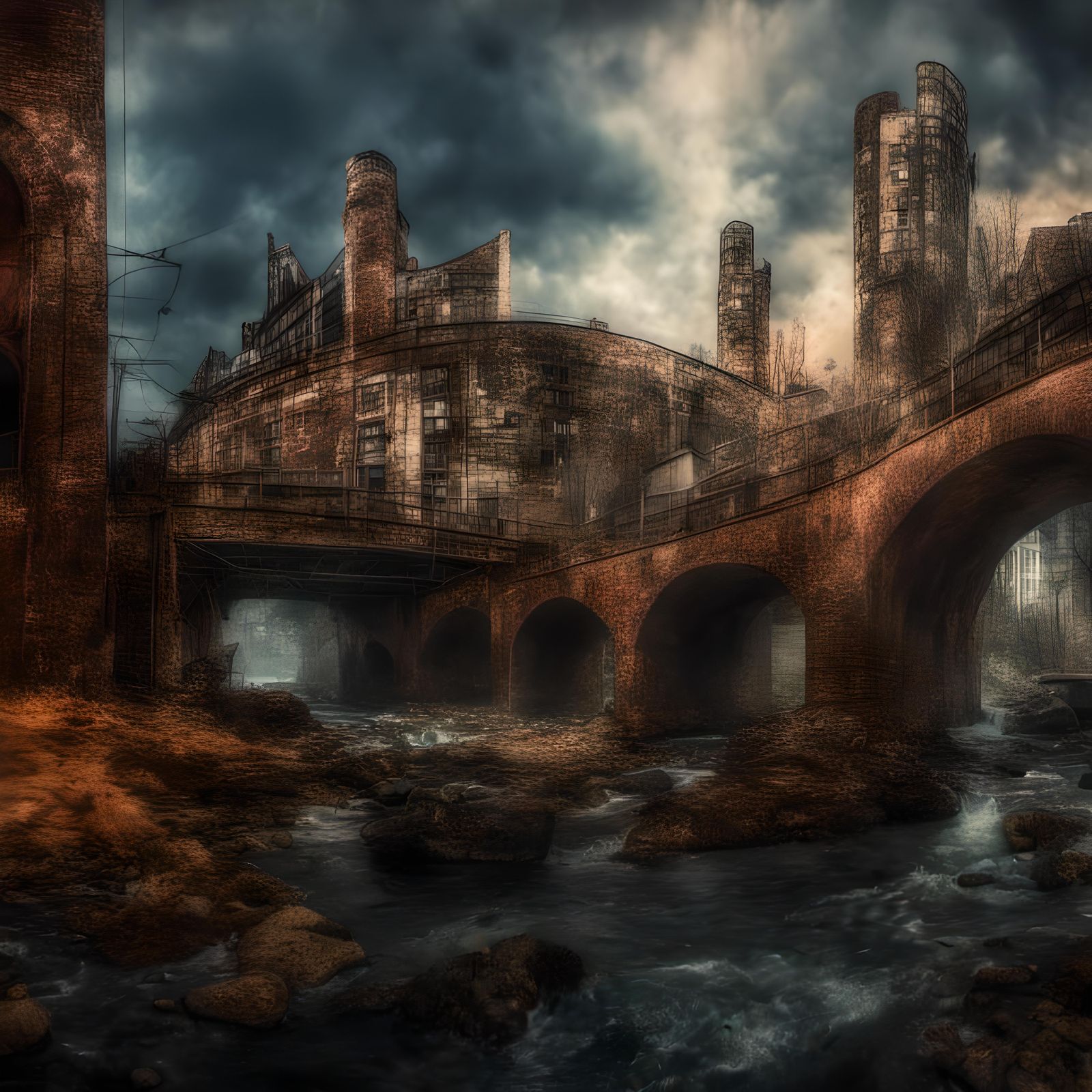 Fantastical Detailed Matte Painting in Deep Color