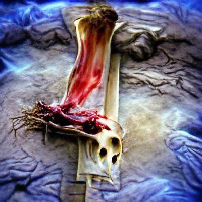 Abstract Image of Sacrifice and Renewal