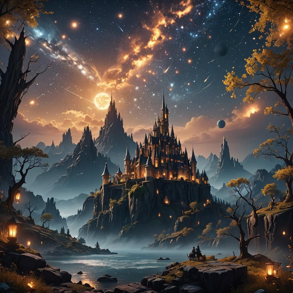 Fantastical Landscape in Deep Color