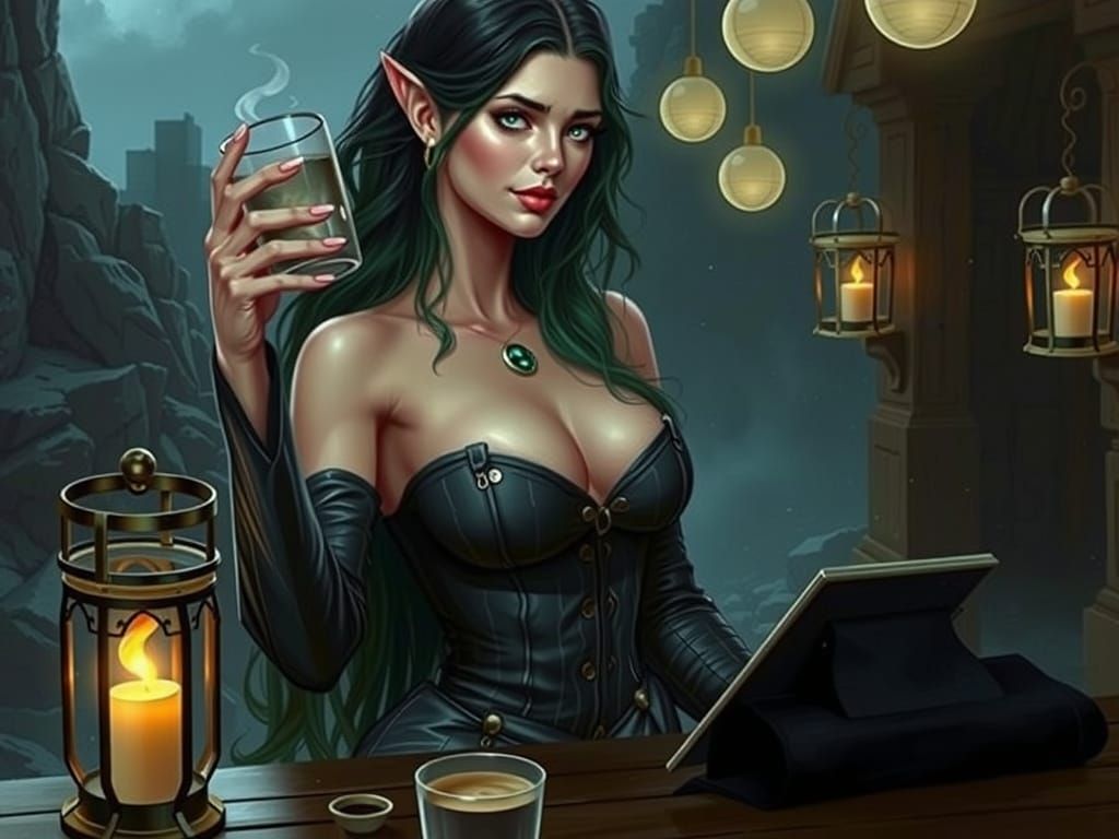 Alluring Comic Book Siren Offers a Sinister Brew