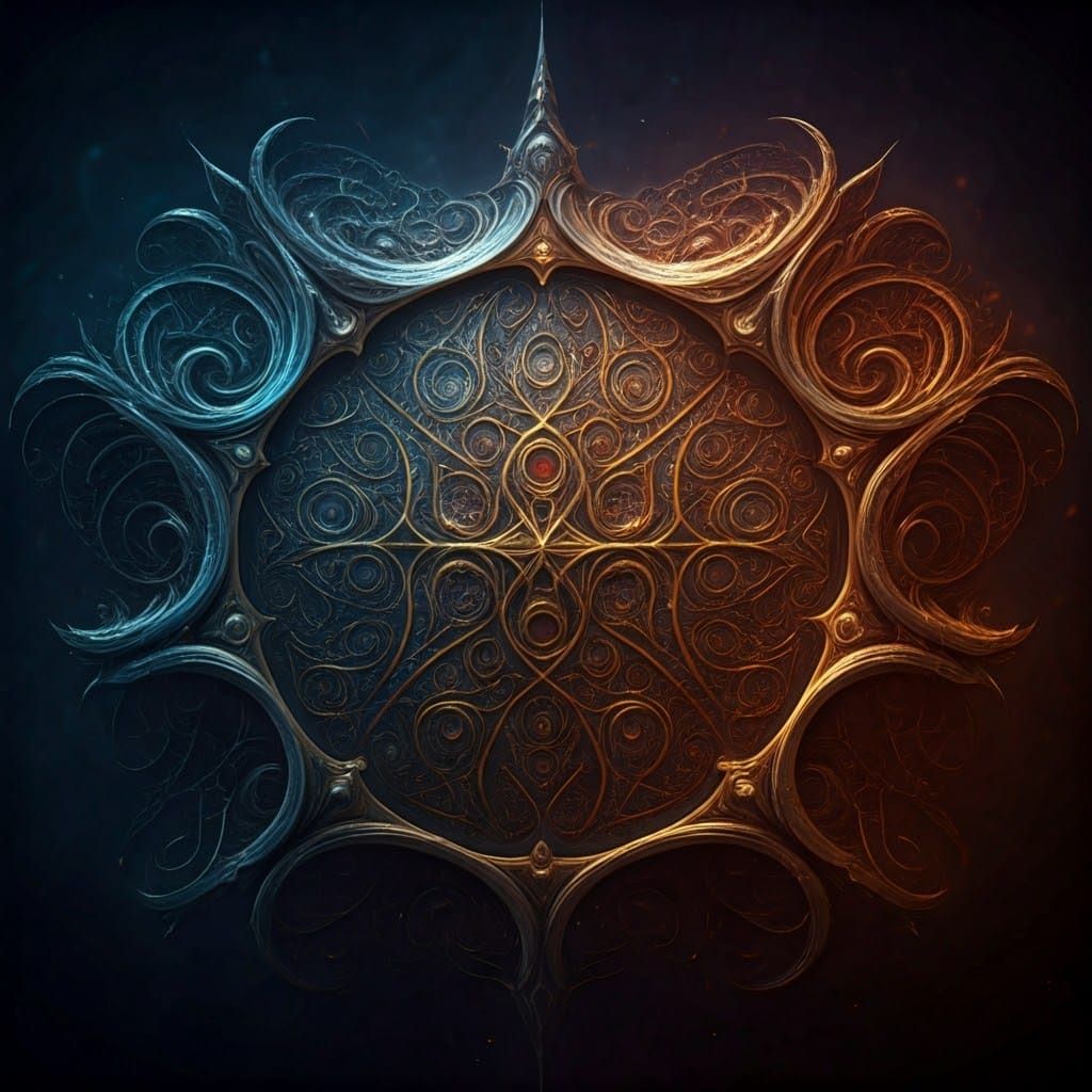 Omnimaze Logo Concepts: Fantasy Matte Painting