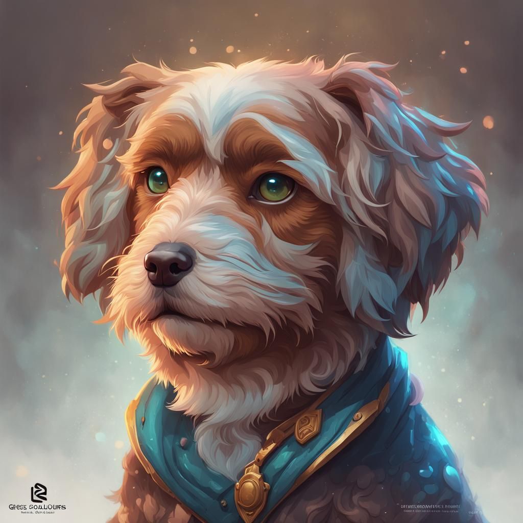 Hyperdetailed Portrait of a Cute Pet