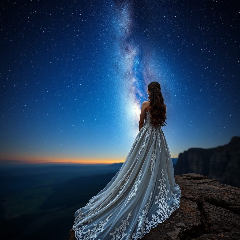 Ethereal Night Sky Goddess