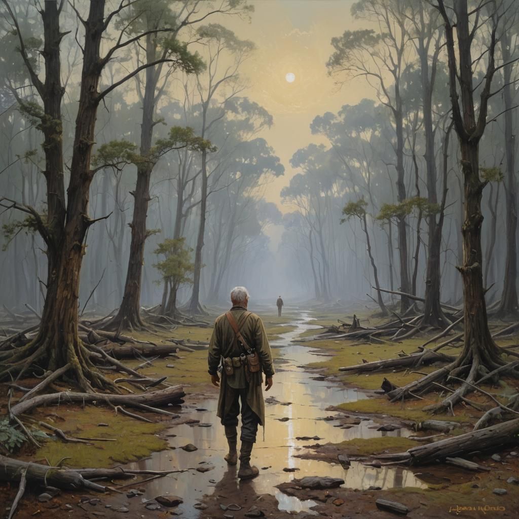 Oil Painting in the Style of James Gurney