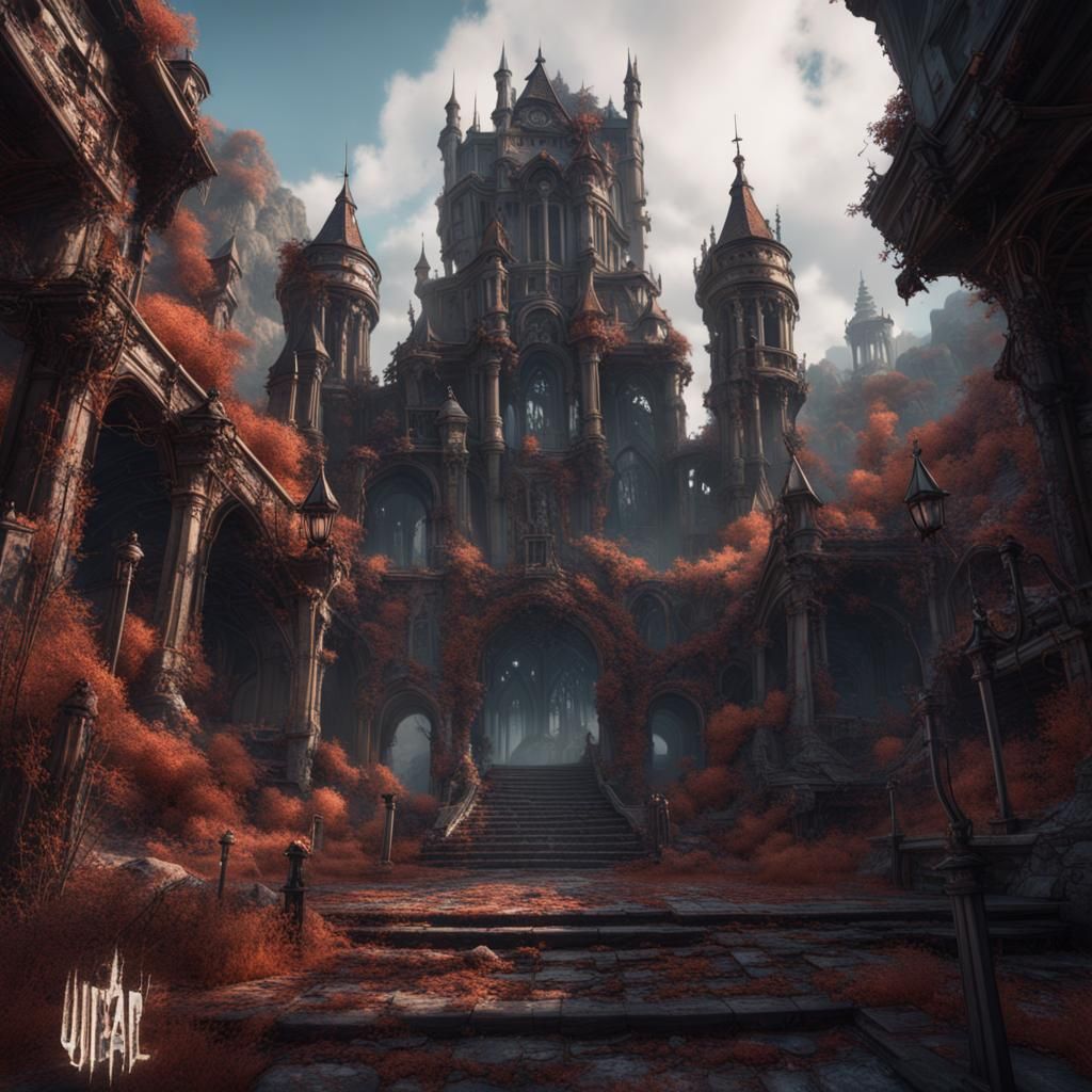 Fantastical Matte Painting in Deep Color