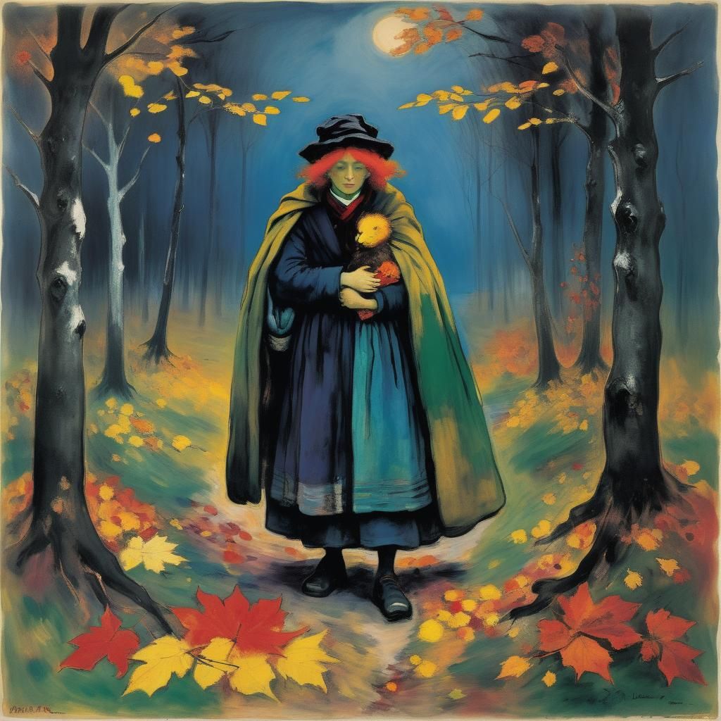 Autumnal Secrets in the Style of Nolde