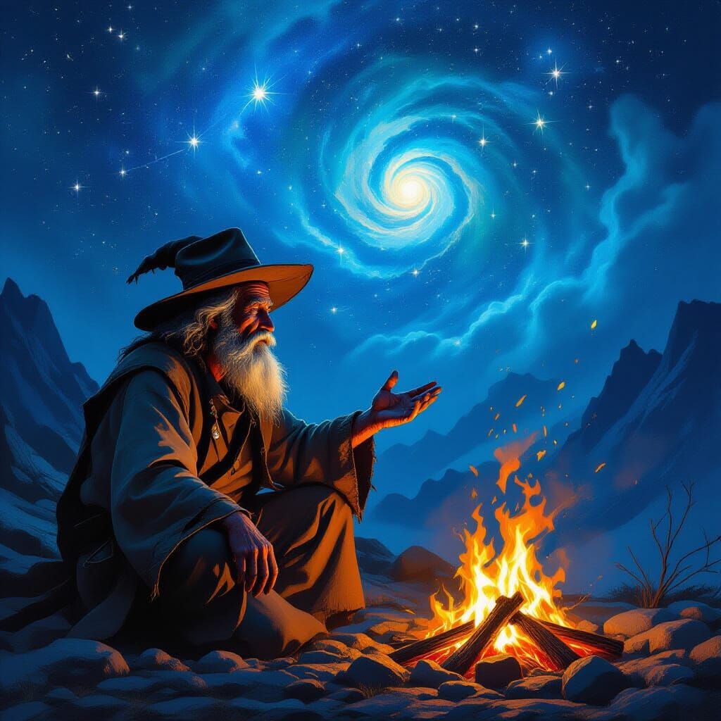 Old Storyteller by Cosmic Bonfire