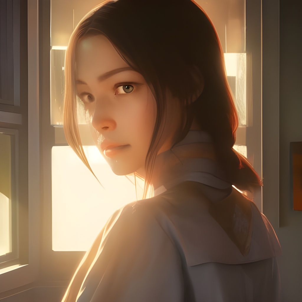 Woman in Bottle: Arcane Style Portrait