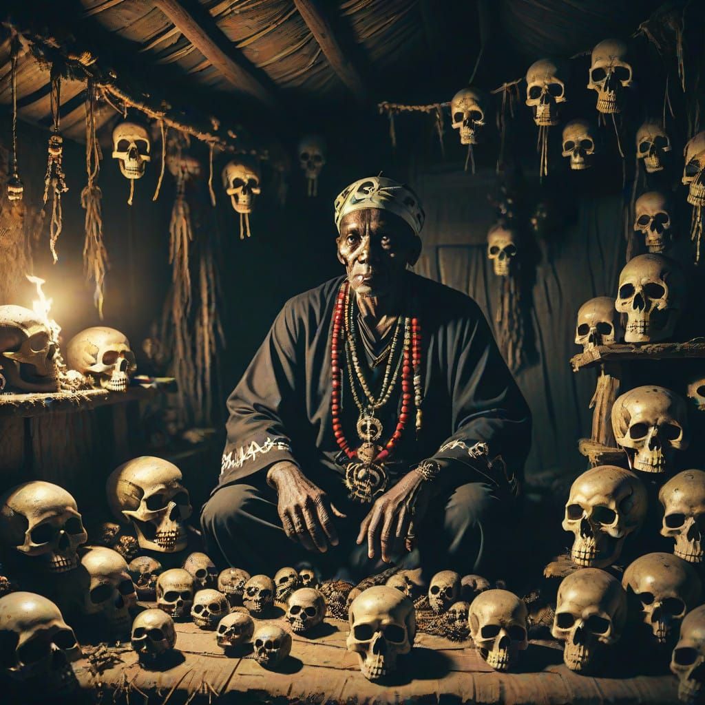 Voodoo Priest Masterpiece in Cinematic Atmosphere