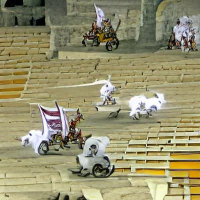 Demonic Chariot Race in Coliseum