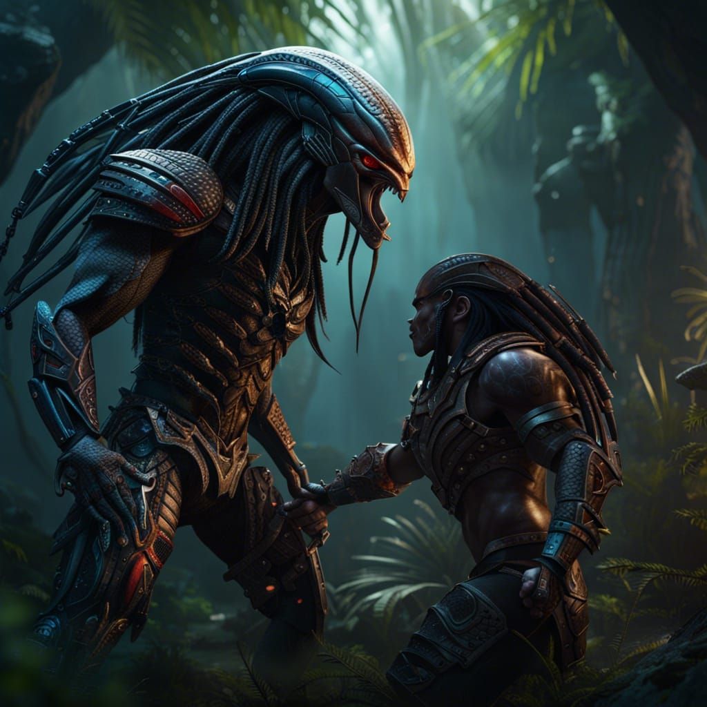 Predator vs Alien: Detailed Matte Painting