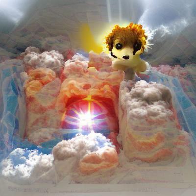 Amogus in Hades Realm with Divine Light