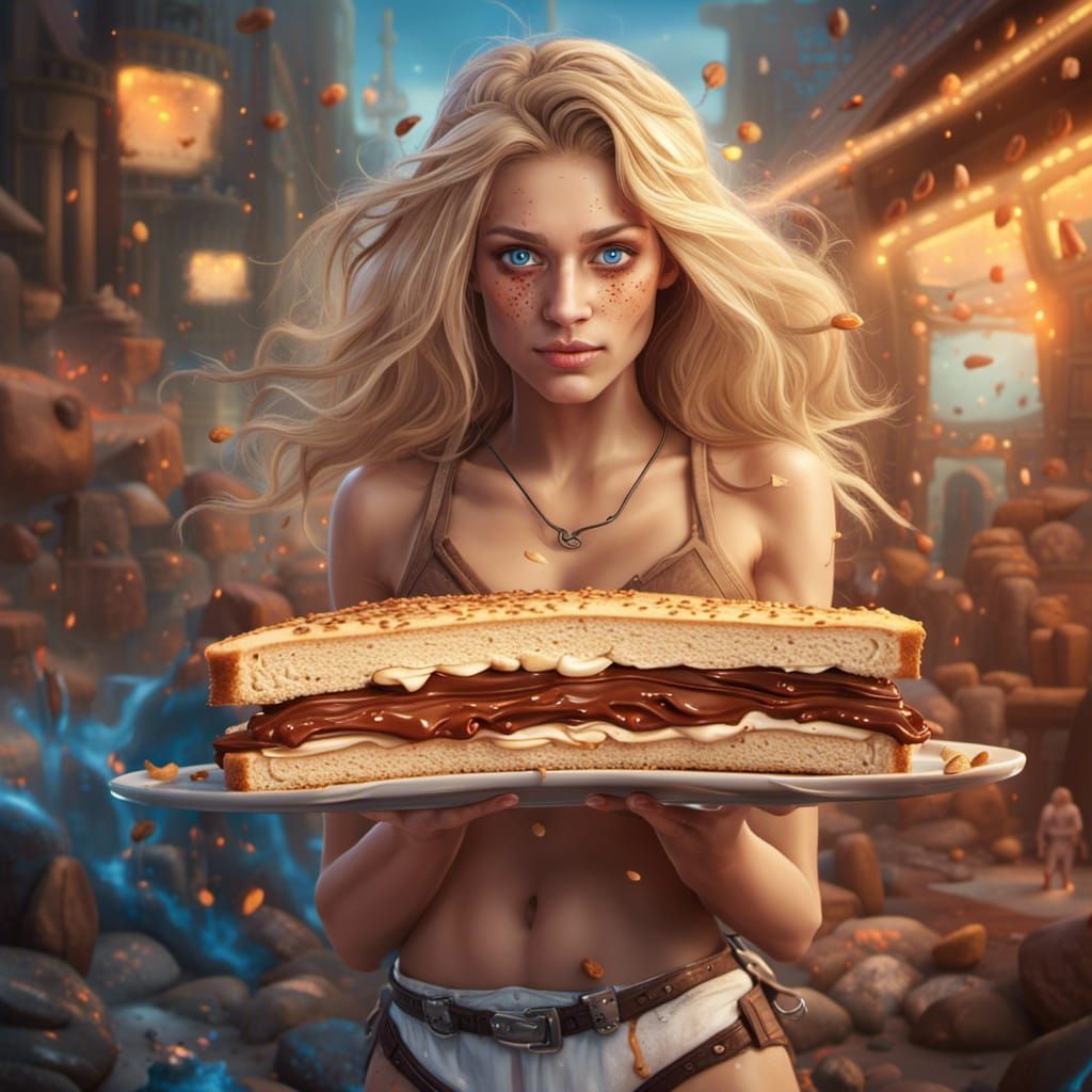 Peanut Butter Sandwich Concept Art in Unreal Engine