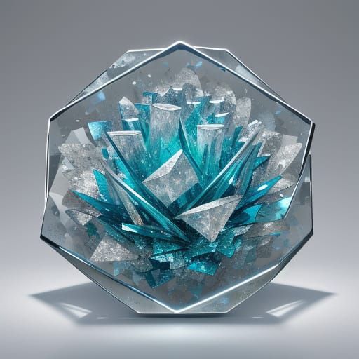 Smokey Glassware with Origami Paper Folds