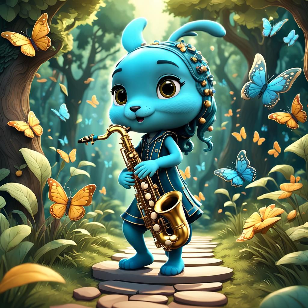 Cute Chibi-Alto Saxophonist3 by Madam Lu '24