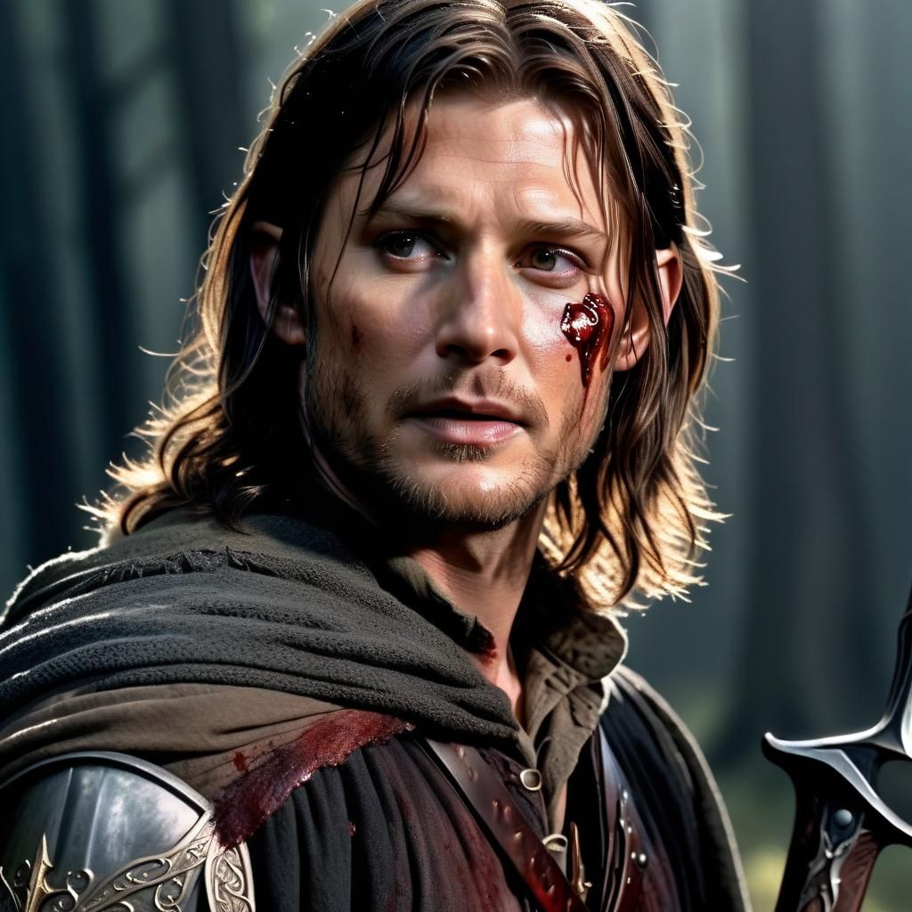 Aragorn Post-Battle: Ultra-Realistic Macro Photography