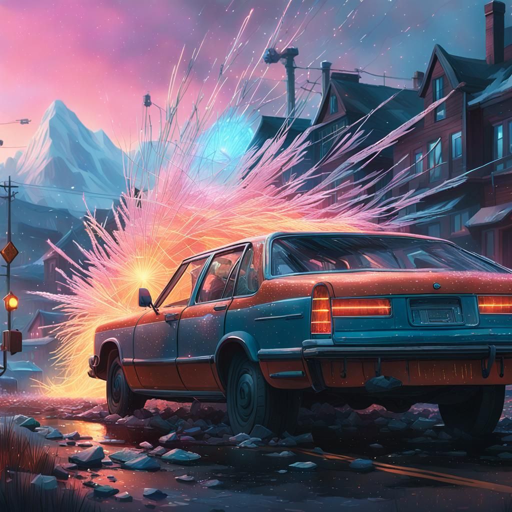 Crystals Manifest Life in Cinematic Digital Painting