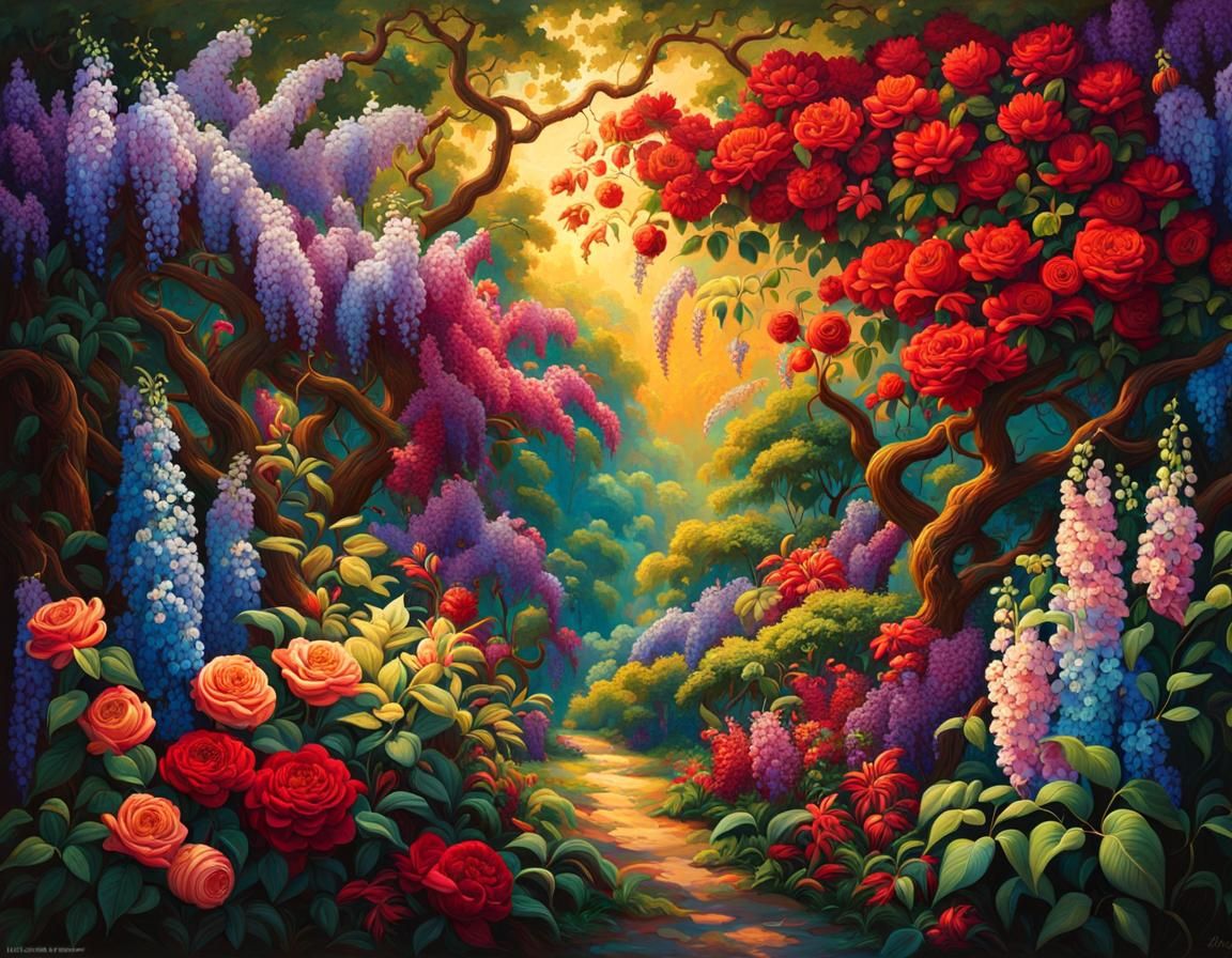 Exotic Plants and Flowers in Vibrant Colors