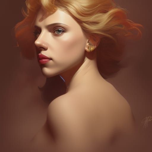 Detailed Portrait with Dynamic Lighting, Trending Art